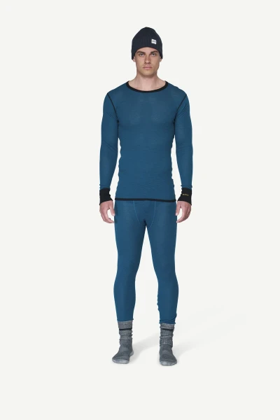 Devold Wool Mesh 190 Zip Neck MAN, kolor: Flood/Caviar