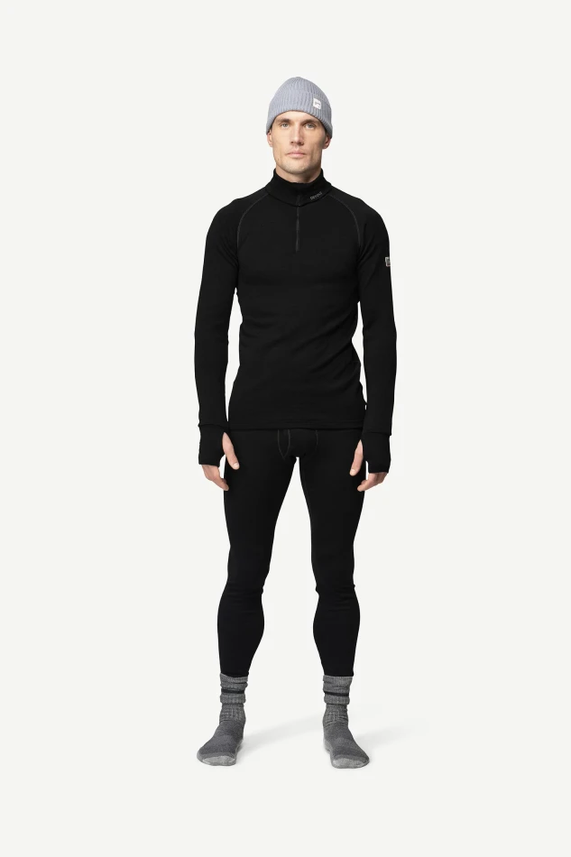 Devold Expedition Merino 235 Zip Neck MAN, kolor: Black