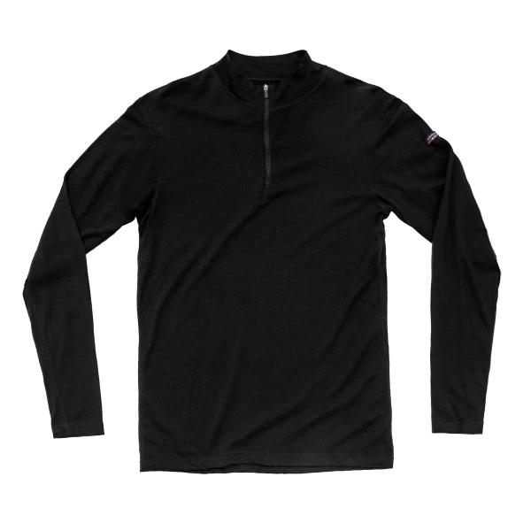 Devold Breeze Merino 150 Zip Neck MAN, kolor: Black