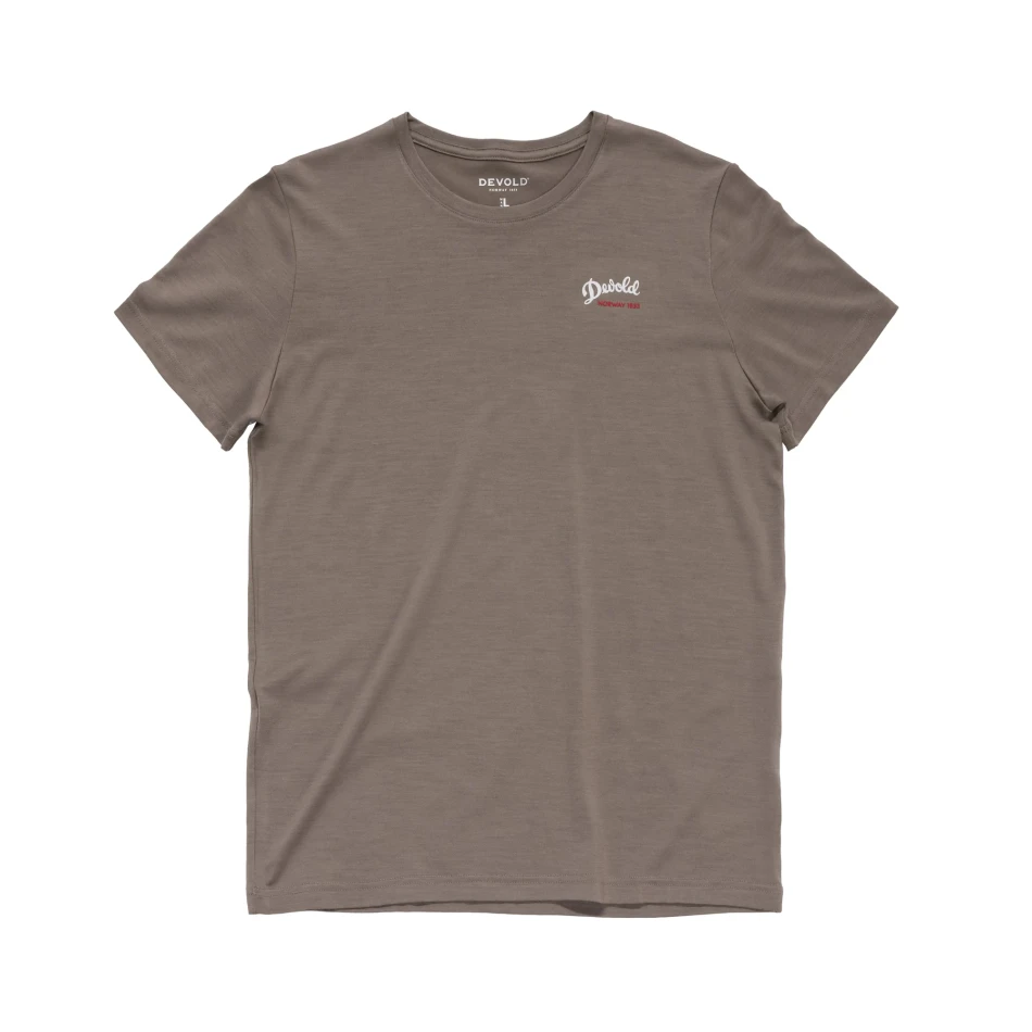 Devold Classic Script Tee MAN, kolor: Falcon