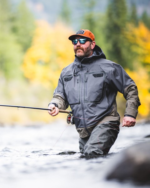 Simms G3 Guide Jacket Dark Elkhorn – kurtka wędkarska do brodzenia GORE-TEX