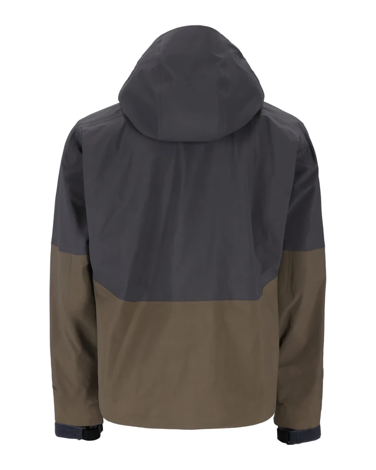 Simms G3 Guide Jacket Dark Elkhorn – tył kurtki wędkarskiej do brodzenia