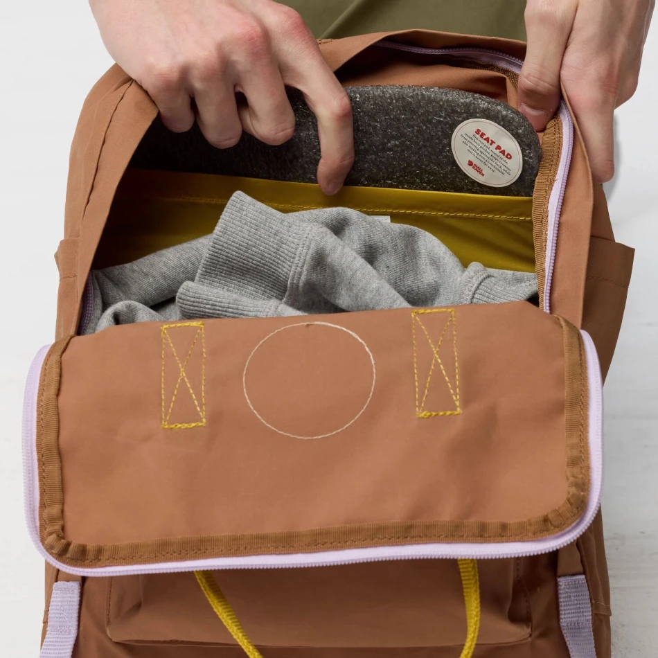 Kanken Koncept, kolor: 228-135- Khaki Dust / Kantarell - 8