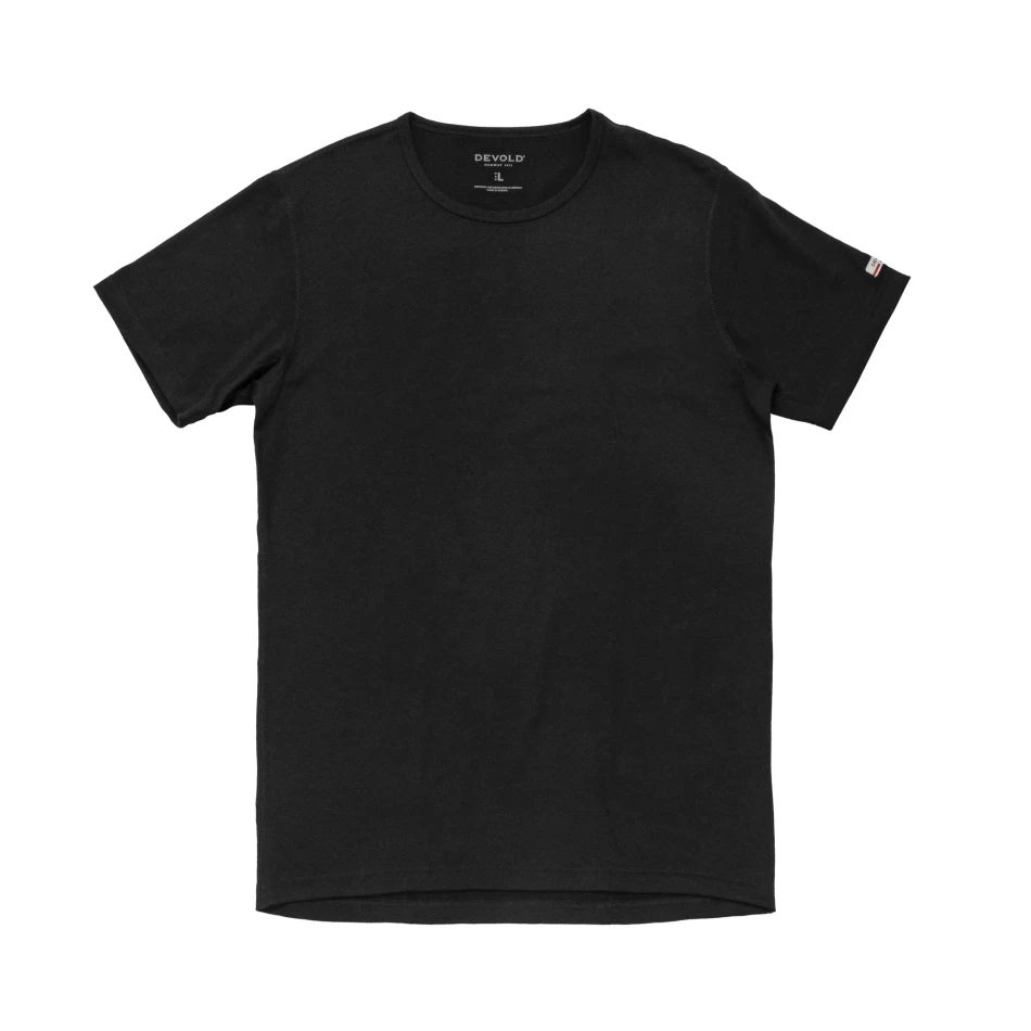 Devold Breeze Plus Merino 200 T-Shirt MAN, kolor: Black