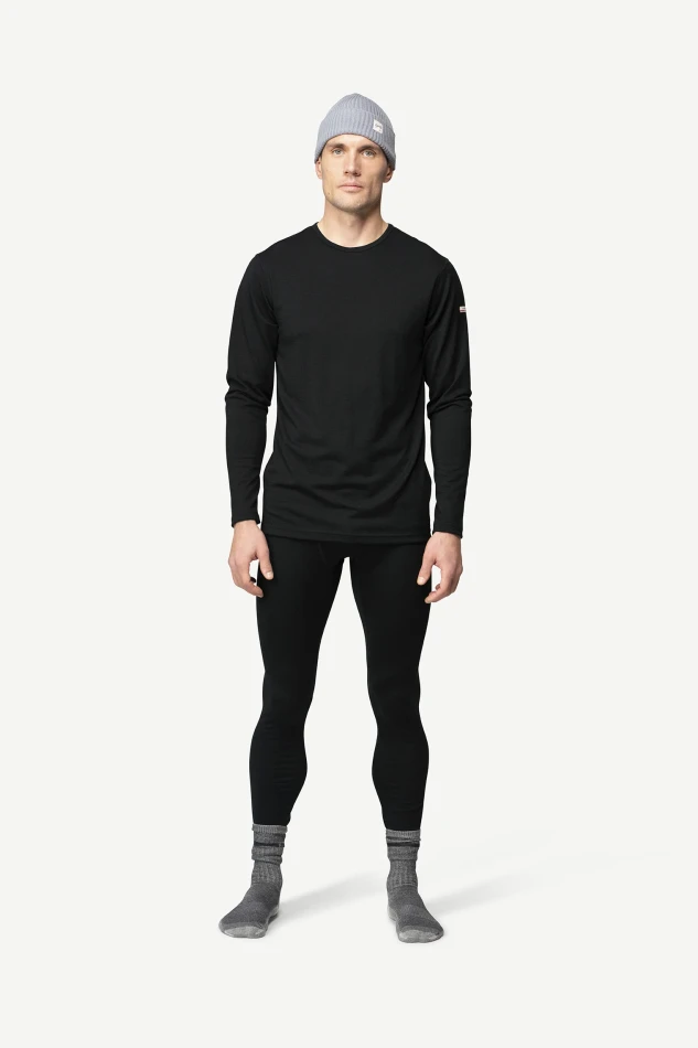 Devold Breeze Plus Merino 200 Shirt MAN, kolor: Black - prezentacja na modelu - przód