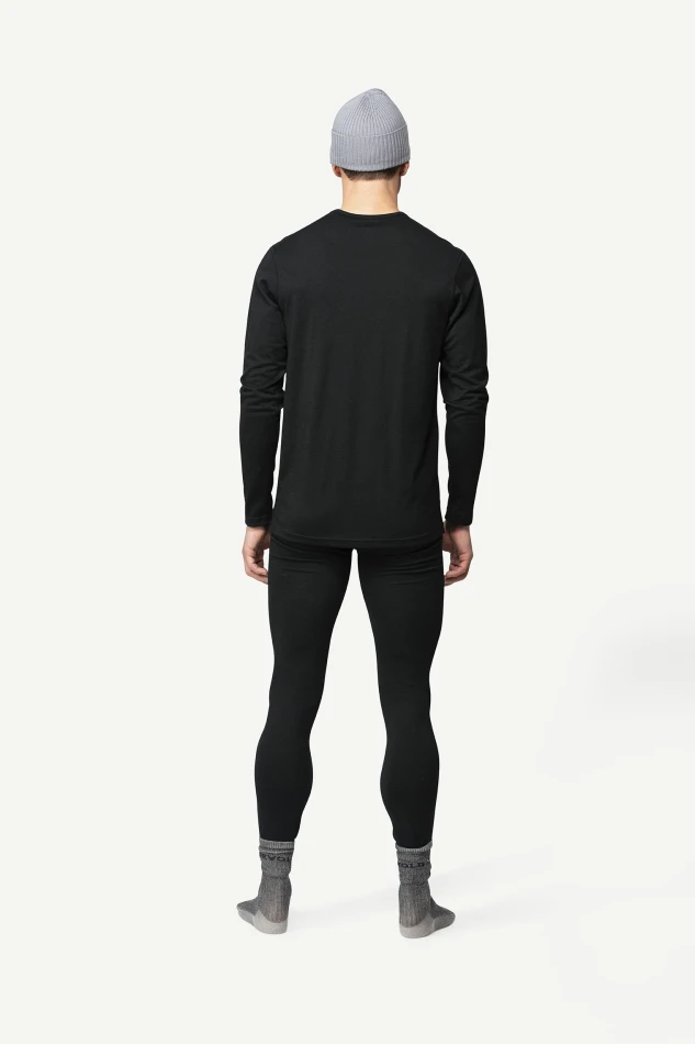 Devold Breeze Plus Merino 200 Shirt MAN, kolor: Black - prezentacja na modelu - tył