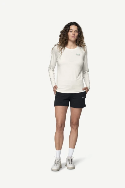 Devold Premium Woodworker LS WMN, kolor: White - prezentacja na modelce - przód