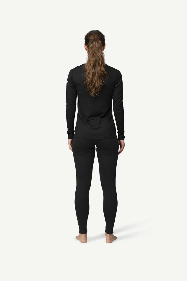 Devold Breeze Plus Merino 200 Shirt WMN, kolor: Black - prezentacja na modelce - tył