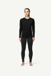 Devold Breeze Plus Merino 200 Shirt WMN, kolor: Black - prezentacja na modelce - przód