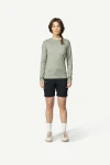 Devold Breeze Plus Merino 200 Shirt WMN, kolor: Fog - prezentacja na modelce - przód