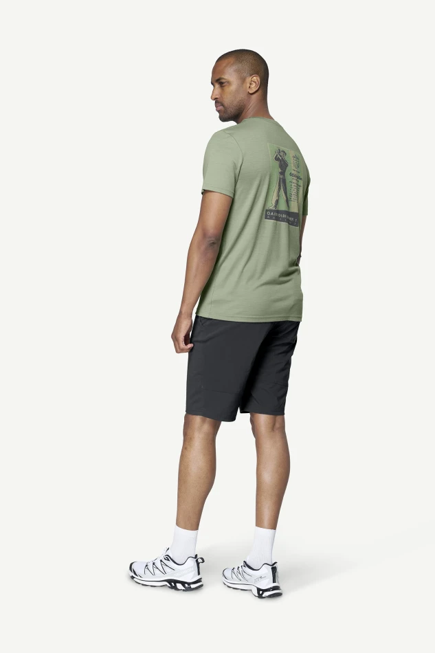 Devold Premium Woodworker Tee MAN, kolor: Fog - prezentacja na modelu - tył