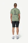 Devold Premium Woodworker Tee MAN, kolor: Fog - prezentacja na modelu - tył
