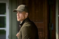 Harkila Corduroy Cap, kolor: Grape Leaf - prezentacja na modelu