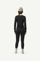 Devold Duo Active Merino 205 Shirt WMN, kolor: Black - prezentacja na modelce - tył