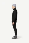 Devold Duo Active Merino 205 Z. Neck MAN, kolor: Black - prezentacja na modelu - bok