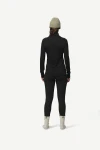 Devold Duo Active Merino 205 Z. Neck WMN, kolor: Black - prezentacja na modelce - tył