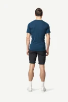 Devold Lauparen Merino 190 Base Tee MAN, kolor: Flood - prezentacja na modelu - tył