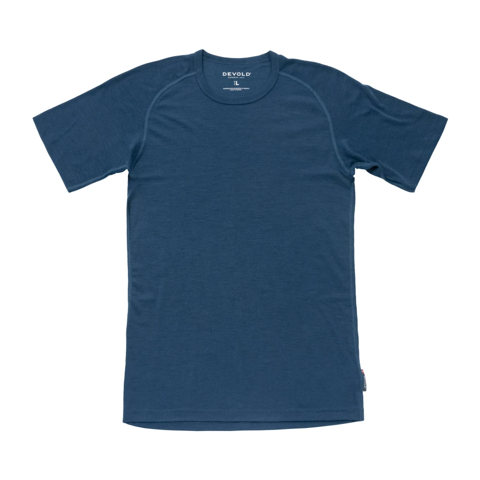 Devold Lauparen Merino 190 Base Tee MAN, kolor: Flood