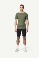 Devold Lauparen Merino 190 Base Tee MAN, kolor: Lichen - prezentacja na modelu - przód
