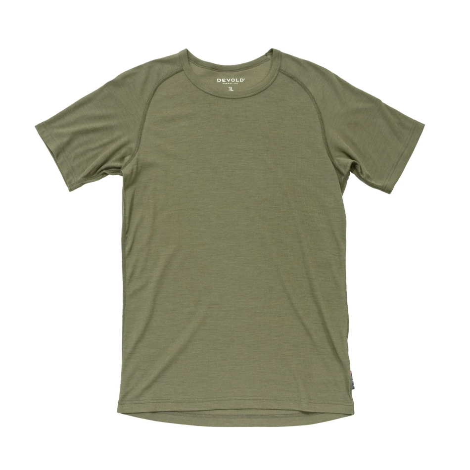 Devold Lauparen Merino 190 Base Tee MAN, kolor: Lichen
