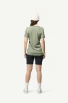 Devold Lauparen Merino 190 Base Tee WMN, kolor: Fog - prezentacja na modelce - tył