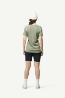 Devold Lauparen Merino 190 Base Tee WMN, kolor: Fog - prezentacja na modelce - tył