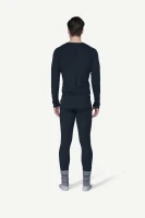 Devold Lauparen Merino 190 Base Shirt MAN, kolor: Ink - prezentacja na modelu - tył