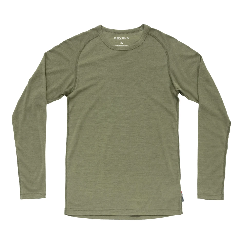 Devold Lauparen Merino 190 Base Shirt MAN, kolor: Lichen