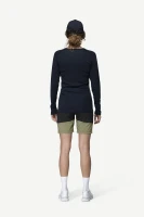 Devold Lauparen Merino 190 Base Shirt WMN, kolor: Ink - prezentacja na modelce - tył