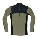 Devold Lauparen Merino 190 Zip Neck MAN, kolor: Ink/Lichen/Black