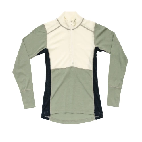 Devold Lauparen Merino 190 Zip Neck WMN - damska termoaktywna koszulka z zamkiem pod szyją (100% wełna merino)