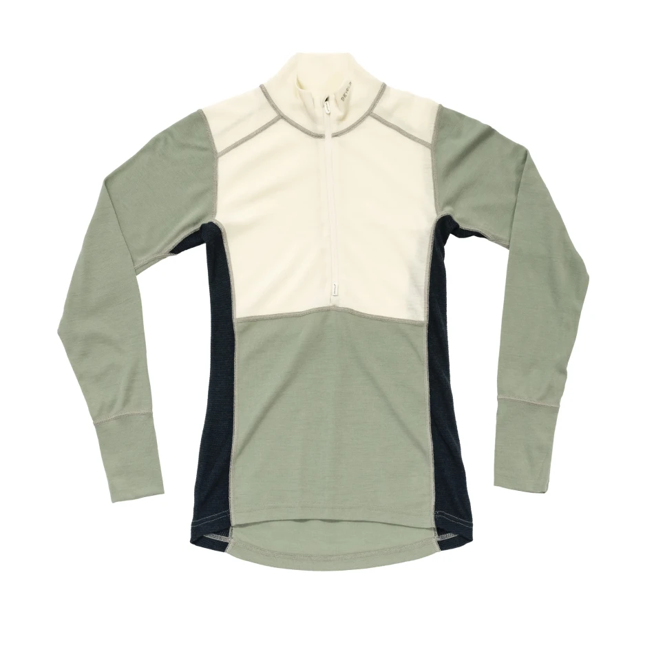 Devold Lauparen Merino 190 Zip Neck WMN, kolor: Raw White/Fog/Ink