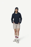 Devold Archive Henley LS, kolor: Ink - prezentacja na modelce - przód