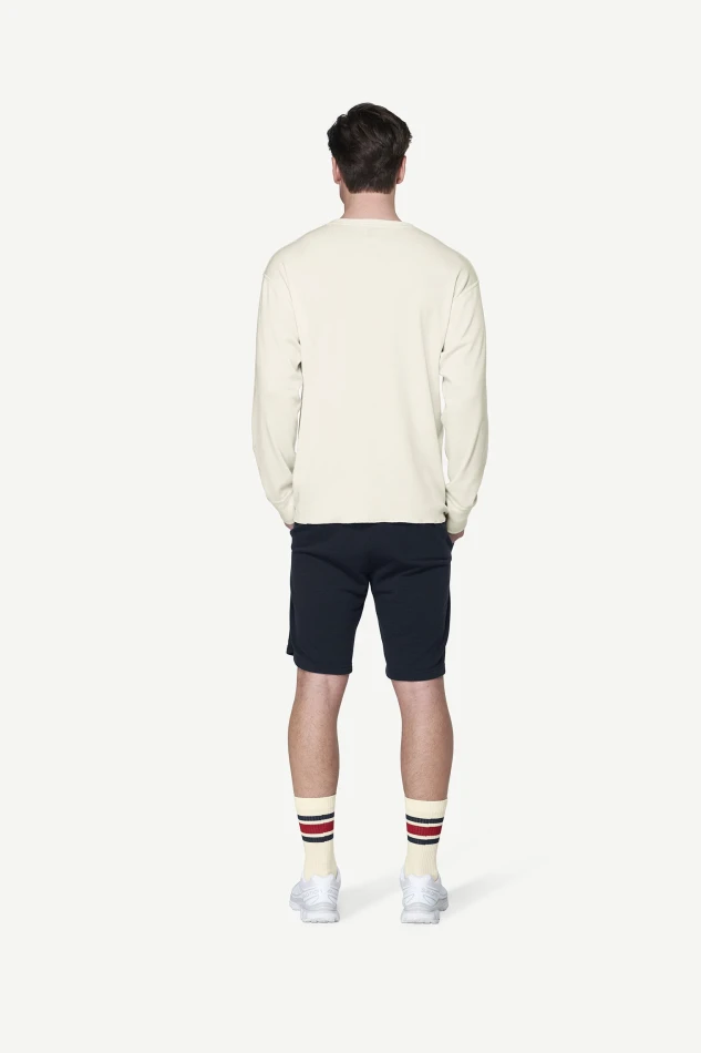 Devold Archive Henley LS, kolor: White - prezentacja na modelu - tył