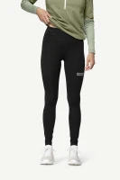 Devold Endurance Merino Tights WMN, kolor: Black - prezentacja na modelce - przód