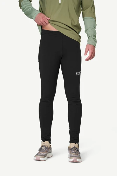 Devold Endurance Merino Tights MAN, kolor: Black - prezentacja na modelu - przód
