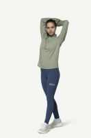 Devold Endurance Merino Zip WMN, kolor: Fog - prezentacja na modelce - przód