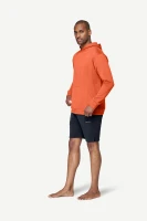 Devold Everyday Hoodie MAN, kolor: Brick - prezentacja na modelu - przód