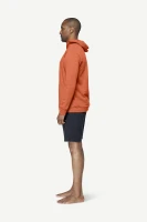 Devold Everyday Hoodie MAN, kolor: Brick - prezentacja na modelu - bok