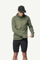 Devold Explorer Merino Hooded Jacket MAN, kolor: Forest/Lichen - prezentacja na modelu