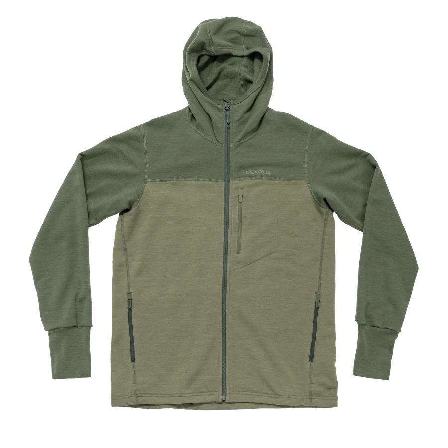 Devold Explorer Merino Hooded Jacket MAN, kolor: Forest/Lichen