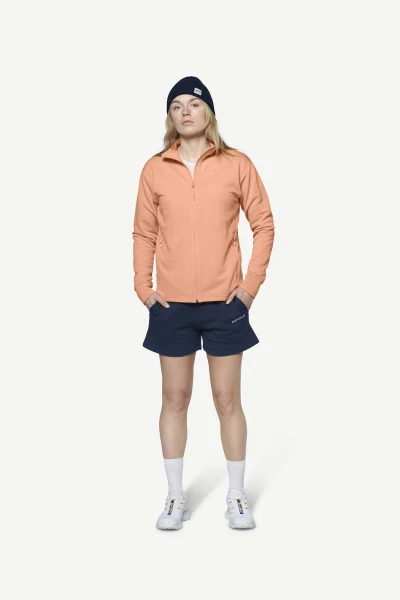 Devold Everyday Jacket WMN, kolor: Sunrise - prezentacja na modelce - przód