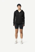 Devold Explorer Merino Hooded Jacket WMN, kolor: Black - prezentacja na modelce - przód