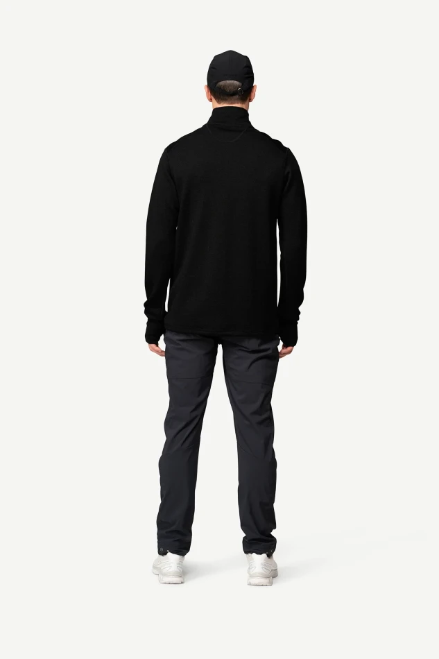 Devold Thermo Wool Jacket MAN, kolor: Caviar - prezentacja na modelu - tył