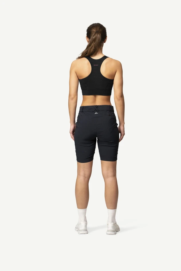 Devold Berle Merino Bra, kolor: Caviar - prezentacja na modelce - tył