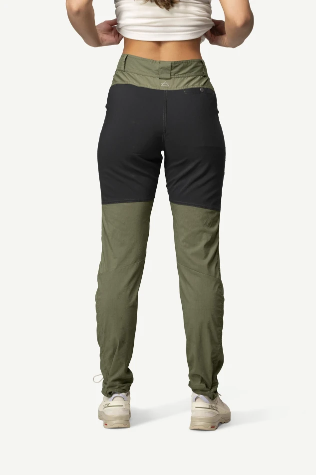 Devold Heroy Merino Pants WMN, kolor: Fog - prezentacja na modelce - tył