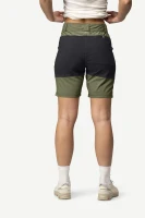 Devold Heroy Merino Shorts WMN, kolor: Lichen - prezentacja na modelce - tył