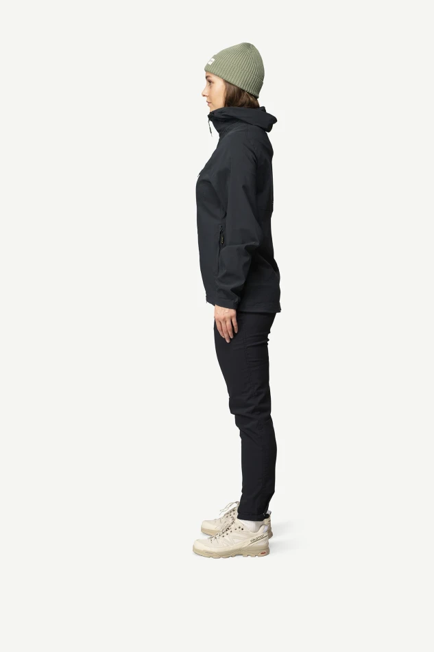 Devold Heroy Merino Jacket WMN, kolor: Caviar - prezentacja na modelce - bok