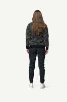 Devold Nordsjo Wool Sweater, kolor: Navy - prezentacja na modelce - tył