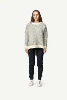Devold Nordsjo Wool Sweater WMN, kolor: Offwhite - prezentacja na modelce - przód